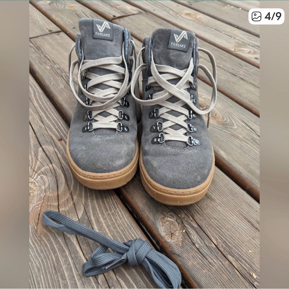 Forsake Woman’s Lucie Mid Gray High-Top Sneaker Boot